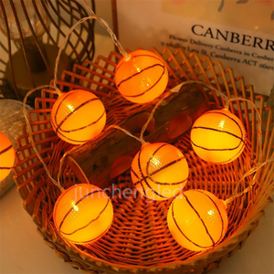 Basketball <strong>Football</strong> Rugby Baseball Soccer Ball <strong>Football</strong> Led Wooden Heart String <strong>Lights</strong> for Wedding Party Christmas Decoration - Product Image 1