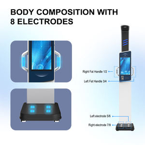 हॉट सेलिंग उच्च परिशुद्धता डिजिटल बॉडी स्केल 8 इलेक्ट्रोड बायोइम्पीडेंस स्मार्ट फिटनेस ऊंचाई वसा एलसीडी डिस्प्ले ओएम - Product Image 5