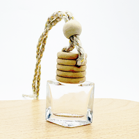 Flacon diffuseur de parfum pour voiture en verre cylindrique vide de 5 ml, 8 ml, 10 ml avec bouchon à vis, petite capacité, à suspendre, sérigraphie