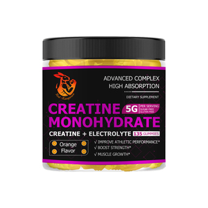 Gomitas de Creatina Monohidrato al por Mayor de Fábrica con Magnesio, Calcio y Vitamina C, Mejoran la Fuerza y la Potencia, Aumentan la Concentración - Product Image 1