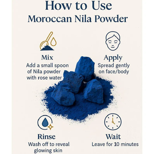 Bán buôn màu xanh nila bột gốc nila bột Morocco giá chăm sóc da nila bột Morocco - Product Image 3