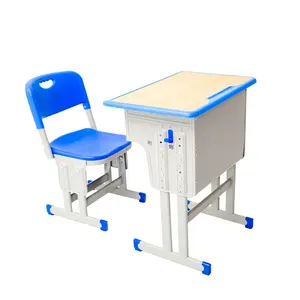 Chaise et chaise de salle de classe moderne bureau d'étudiant réglable en hauteur ensemble table et chaises pour école primaire