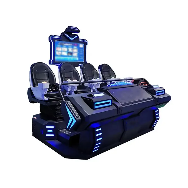 Populaire Elektronische Bewegingssimulator 4 Spelers Virtual Reality Racing Gaming Machine Voor Game Center