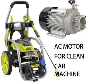 Honest TTI Supplier 110V 220V 1300W 3400Rpm 60Hz 3 Phase Customized Design Electric AC Motors For Wash car Machine//