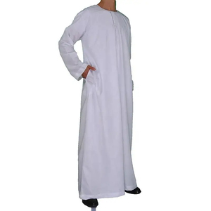 Ropa bordada de algodón de manga larga Thobe árabe tradicional para hombres para Eid y bodas al por mayor para fiestas musulmanas - Product Image 4