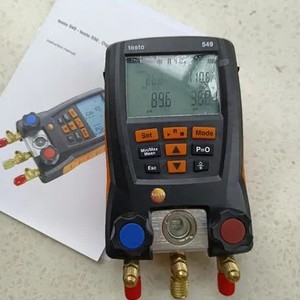 Manomètre numérique de réfrigérant Testo 549, modèle d'entrée de gamme, le plus vendu, avec 60 réfrigérants, 100 % authentique, garantie 1 an - Product Image 1