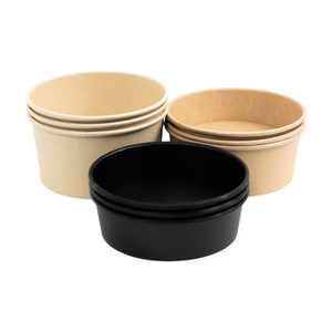 Nouvelle conception de bol en papier personnalisé avec des tailles standard et des options de taille OEM pour l'emballage et la livraison de nourriture - Product Image 4