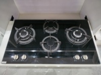 Odm Oem appareils de cuisine 8mm épaisseur verre trempé 4 brûleurs intégré cuisinière à gaz pour un usage domestique