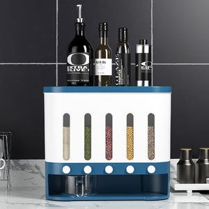 <span class=keywords><strong>ถัง</strong></span>เก็บธัญพืชแบบกดสำหรับครัว ผลิตจากโรงงาน พร้อมช่องเก็บ 5 ช่อง ป้องกันความชื้น ปิดผนึกอย่างดี - Product Image 3