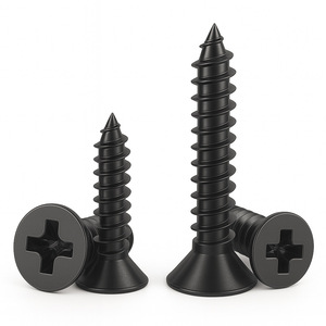 Tornillos autorroscantes avellanados Dagu M1.2 M5 con cabeza Phillips endurecida de zinc negro para la industria de la construcción metálica - Product Image 3
