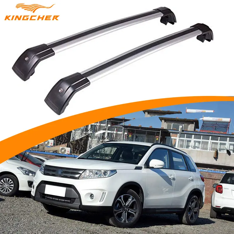 Kingcher kilitlenebilir bagaj taşıyıcı çapraz barlar portbagaj Fit Suzuki Vitara 2015 için +