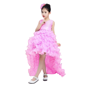 Elegante <span class=keywords><strong>Vestido</strong></span> Blanco con Cuello en V <span class=keywords><strong>para</strong></span> Niñas con Volantes en Capas, Diadema de Plumas y Zapatos con Lazo, <span class=keywords><strong>Vestido</strong></span> de Fiesta de Cumpleaños <span class=keywords><strong>para</strong></span> Niña de las Flores - Product Image 2