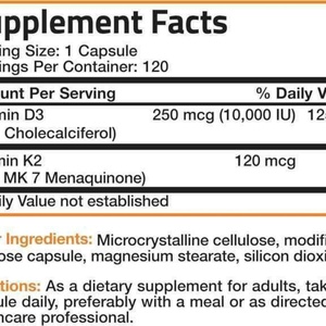 Cápsulas Blandas de Vitamina D3 K2 Orgánica Vegana OEM de 5000 UI para el Apoyo Inmunológico y la Formación Ósea Saludable - Product Image 3