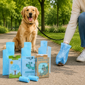 OEM Custom Post Consumer Recycled Dog Poop <b>Bags</b> Unscented Durable for Daily Walks and Travel Custom Packaging - Product Image 3