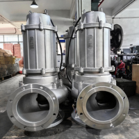 Pompe submersible DEHUIKE pour dragage des eaux usées avec fonction de découpe 5,5 kW-200 kW en acier inoxydable
