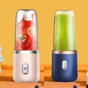 0728 2024 New Designs 400ml Blender Portable Personal Mini Juicer Cup Orange for Kitchen Gadgets Plastic - Product Image 4