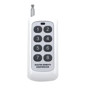 500m 1CH 2CH 4CH 6CH 8CH 1 2 3 4 6 8 CH Canale RF Wireless Remote Control Trasmettitore apprendimento del Codice 433 MHz 1527 PT2262