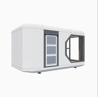 Maison capsule à installation rapide avec fenêtre panoramique pour camping et chantier