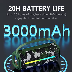 Xách tay TWS loa không dây 20h 20W Stereo âm thanh IPX6 không thấm nước với RGB LED ánh sáng cho các bên ngoài trời bãi biển cắm trại tắm - Product Image 4