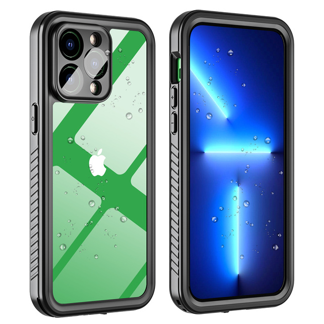 Waterproof Phone Case for iPhone 14 PC+TPU+PET Swimming Mobile Phone Underwater Cover for iPhone 11 12 13 14 Pro Max Plus
