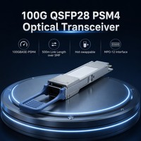Transceptor de Datos de Alto Rendimiento para QSFP 100G PSM4 S QSFP28 500m SMF LC 12 Fibra Paralela para Centros de Datos y Redes Empresariales