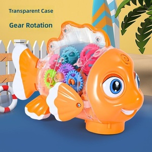 Pesce Giocattolo Universale in Plastica con Ingranaggi Rotanti, Luci Lampeggianti e Musica - Vendita all'Ingrosso - Product Image 1
