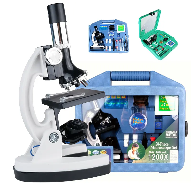 08019スーツケース顕微鏡学生科学教育ラボ実験室顕微鏡学校ポケット顕微鏡STEM教育