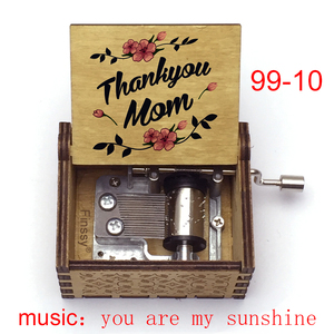 Regalos para el Día <span class=keywords><strong>de</strong></span> la Madre, Caja Musical con Melodía 'You Are My Sunshine', Mecanismo <span class=keywords><strong>de</strong></span> Caja Musical <span class=keywords><strong>de</strong></span> Madera con Manivela, Regalo para el Día <span class=keywords><strong>de</strong></span> San Valentín - Product Image 6