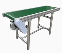 Edelstahlrahmen PVC-Bandförderer Werkstatt-Materialförderlinie