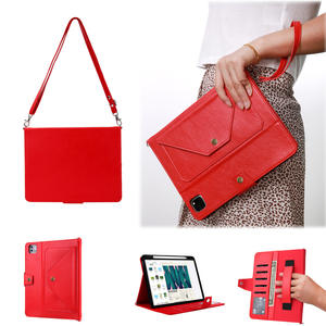 Funda de cuero con ranura para tarjeta multifuncional para funda Ipad con correa de mano y tirantes para <span class=keywords><strong>Samsung</strong></span> - Product Image 1