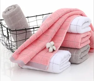 Thick Adult 100% Pure Cotton Household Embroidered Face And Bath Towel Soft Wash Towel Wholesale Factory