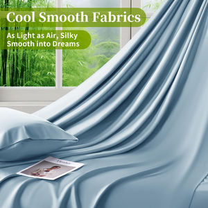 Juego <span class=keywords><strong>de</strong></span> Sábanas 100% Viscosa <span class=keywords><strong>Derivada</strong></span> <span class=keywords><strong>de</strong></span> Bambú, 4 Piezas, Ultra Frescas y Suaves como la Seda, con Bolsillo Profundo <span class=keywords><strong>de</strong></span> <span class=keywords><strong>16</strong></span> Pulgadas, Sábanas <span class=keywords><strong>de</strong></span> Hotel - Product Image 2