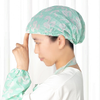 Bonnet de douche jetable non tissé, bonnet en plastique imperméable et moelleux, adapté aux spas, aux salons de coiffure et au nettoyage domestique