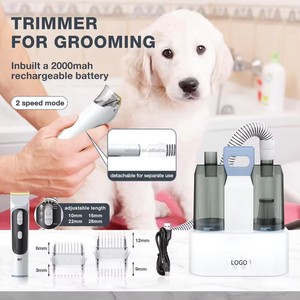 Nouvelle arrivée Sites commerciaux Produits internationaux pour animaux de compagnie à usage quotidien 7 en 1 Kit de toilettage pour animaux de compagnie avec aspirateur pour chiens et chats - Product Image 4
