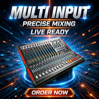Mezclador de Audio Profesional de 12 Canales, Mezclador Amplificado con 99 Efectos DSP, Bluetooth, USB para DJ, Escenario, Sistema de Sonido KTV