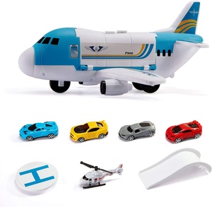 Ensemble de jeu d'<span class=keywords><strong>avion</strong></span> de transport de fret avec modèle de dessin animé d'<span class=keywords><strong>avion</strong></span> à friction, jouet de voiture pour enfants - Product Image 2