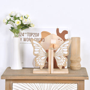 ชั้นวางหนังสือไม้เนื้อแข็งที่ทันสมัยรูปทรงผีเสื้อตกแต่งบ้านห้องเรียน<span class=keywords><strong>โรงแรม</strong></span>การตกแต่งที่สร้างสรรค์ - Product Image 2