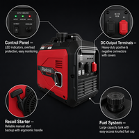 Tragbarer Leiser Benzin-DC-Generator Multi-Spannung 12V 24V 48V 60V 72V mit Autostart für LKW-Standklimaanlagen