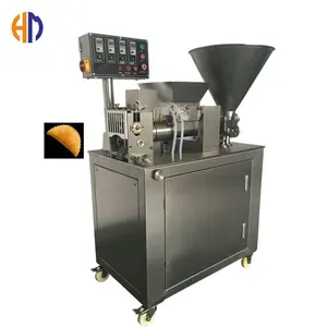 Automático redondo carne bolinho maker máquina torta fazendo pequeno bolinho ravioli máquina industrial samosa wrapping machine