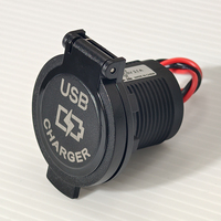 Prise de chargeur de voiture marine pour camping-car à montage encastré avec double USB A 3.1A et couvercle étanche
