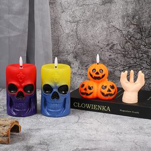 Decorazioni di Halloween: Lanterne a <span class=keywords><strong>Zucca</strong></span>, Ornamenti Luminosi in Plastica, Oggetti di Scena Originali a Forma di Teschio, per Interni e <span class=keywords><strong>Bar</strong></span> - Product Image 2