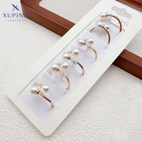 Bijoux XUPING, mode, plaqué or 18 carats, perle, cuivre, bagues pour femmes