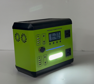 600W Outdoor Camping Portable Power Station Emergency <b>Backup</b> Solar Generator With External <b>Battery</b> Car Source F28 Lithium Batter - Product Image 6