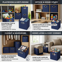 Organisateur de rangement sous le lit en tissu - Cube de rangement imperméable, durable et écologique