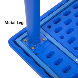 Mesa de <span class=keywords><strong>media</strong></span> <span class=keywords><strong>luna</strong></span> de plástico estable para niños, mueble de estudio para interiores, guardería, jardín y Casa, guardería - Product Image 5