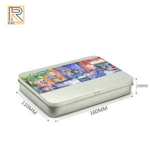 กล่องดีบุกโลหะมีฝาปิดแบบบานพับสำหรับเครื่องเขียนดินสอสีน้ำกล่องดินสอสีกล่องดีบุกเปล่าสำหรับบรรจุอาหารขนมขบเคี้ยว - Product Image 5