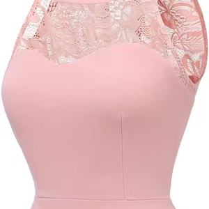 Robe Courte en Dentelle Écologique ODM 2025 – Unie, Lavable, Longueur Genou, Style Évasé, Idéale pour Demoiselles d'Honneur, Bals de Promo et Soirées Décontractées - Product Image 4