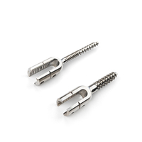 Pembuatan Part Stud Ortopedi yang Dimesin, Paduan Logam Medis untuk Kesehatan, Baut Mikro Tungsten Carbide untuk Ortopedi, 3D CNC