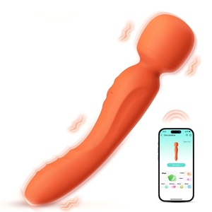 Vibratore Controllato da <span class=keywords><strong>App</strong></span>, Doppia Estremità, Massaggiatore Vibrante per Punto G, Stimolatore Clitorideo Femminile, Giocattoli Sessuali in Silicone per Donne - Product Image 1