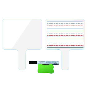 Cầm tay bảng trắng nhỏ hai mặt viết có thể xóa được học sinh với một thẻ trả lời nhanh tiếng anh bảng viết bốn dòng - Product Image 6